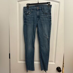 Mother Women’s Jeans The Looker Step Fray, Where There’s Smoke‎ Size 26